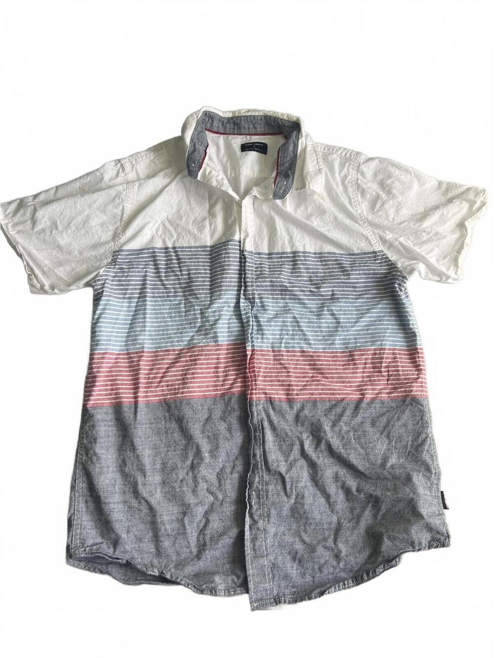 Ocean Current Men's Short Sleeve Button-Up Shirt Medium